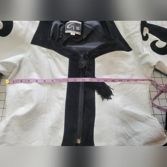 Global Identity G3 Black & White Western Leather Jacket